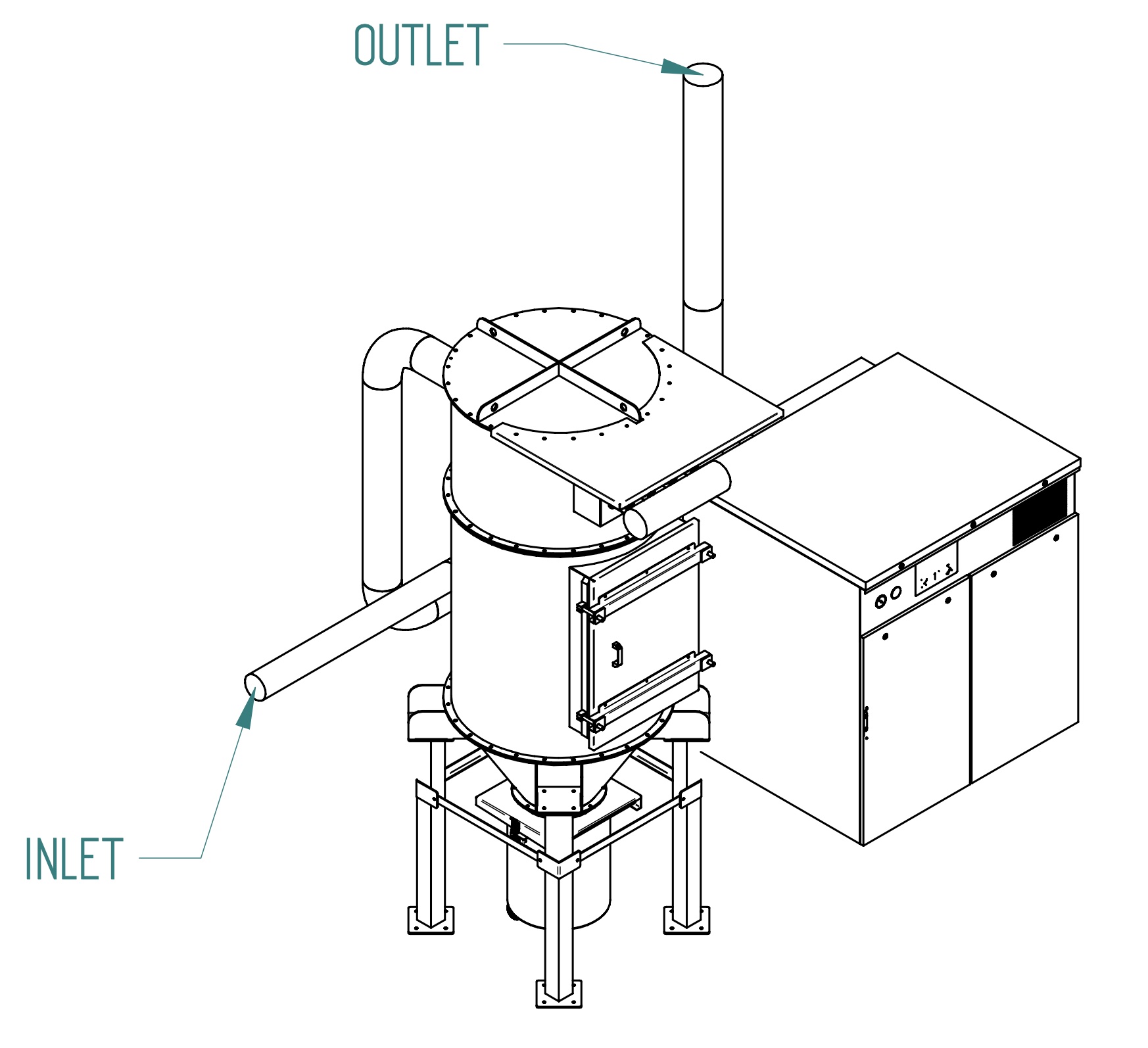 Filter cartridges for high pressure fume and dust suction - Gamma impianti