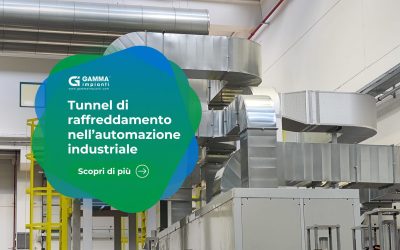 tunnel di raffreddamento per automazione industriale